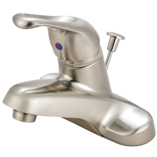 Kingston Brass 4" Centerset Bathroom Faucet, Brushed Nickel GKB518